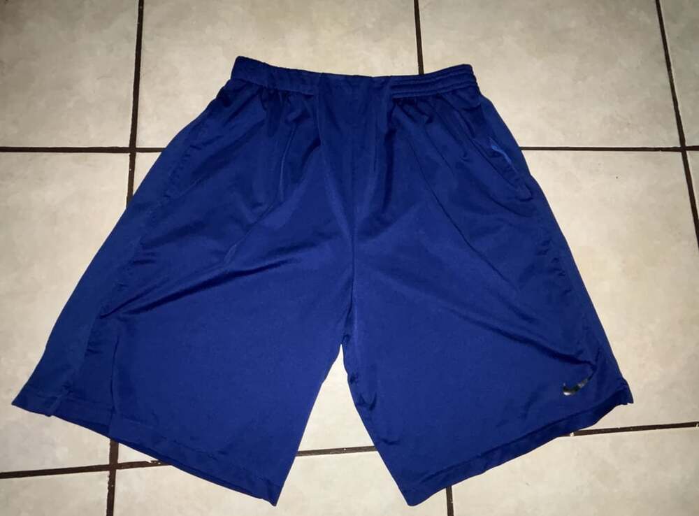 Nike Dri-Fit Athletic Shorts Size M Blue Basketball Gym